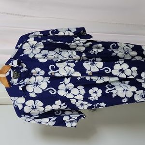 Mens size large tropical print short sleeve shirt by White Oak Cruisewear